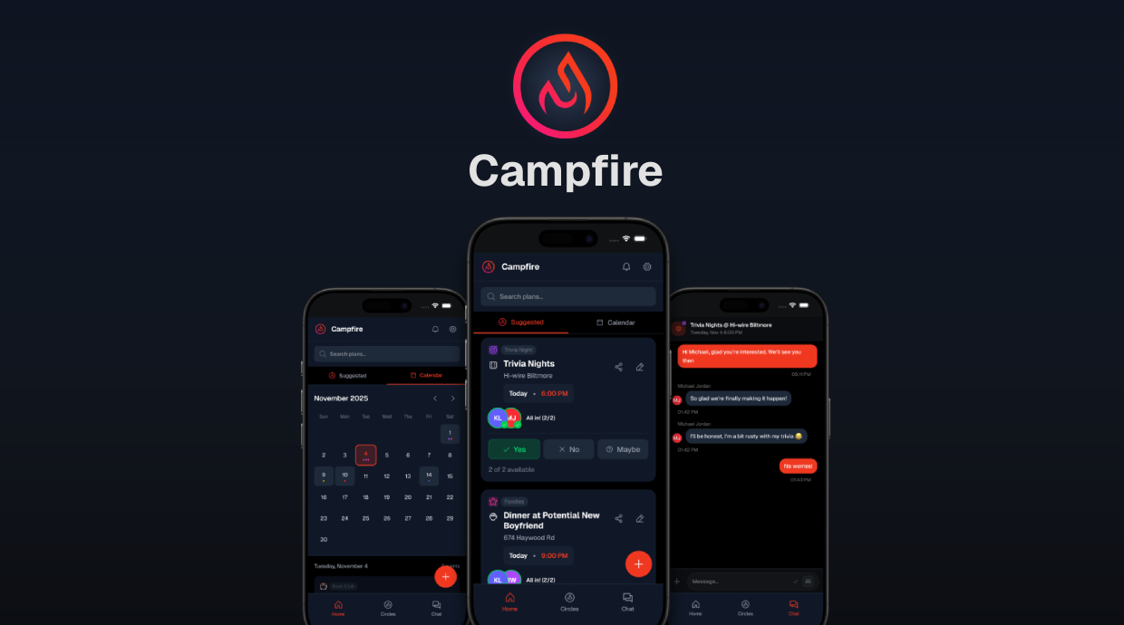 Screenshot of Campfire project